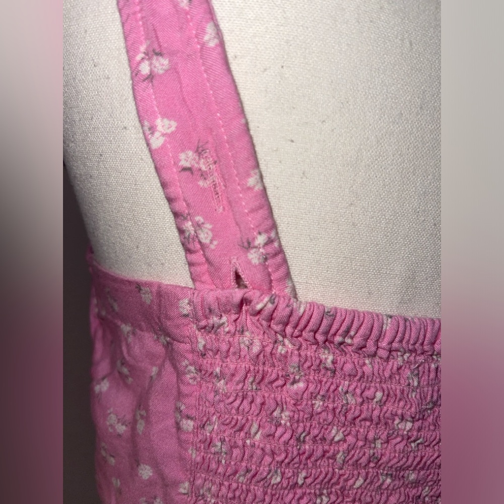 Hollister Women's Seamed Corset Crop Top Floral Pink Size Large - Picture 4 of 7